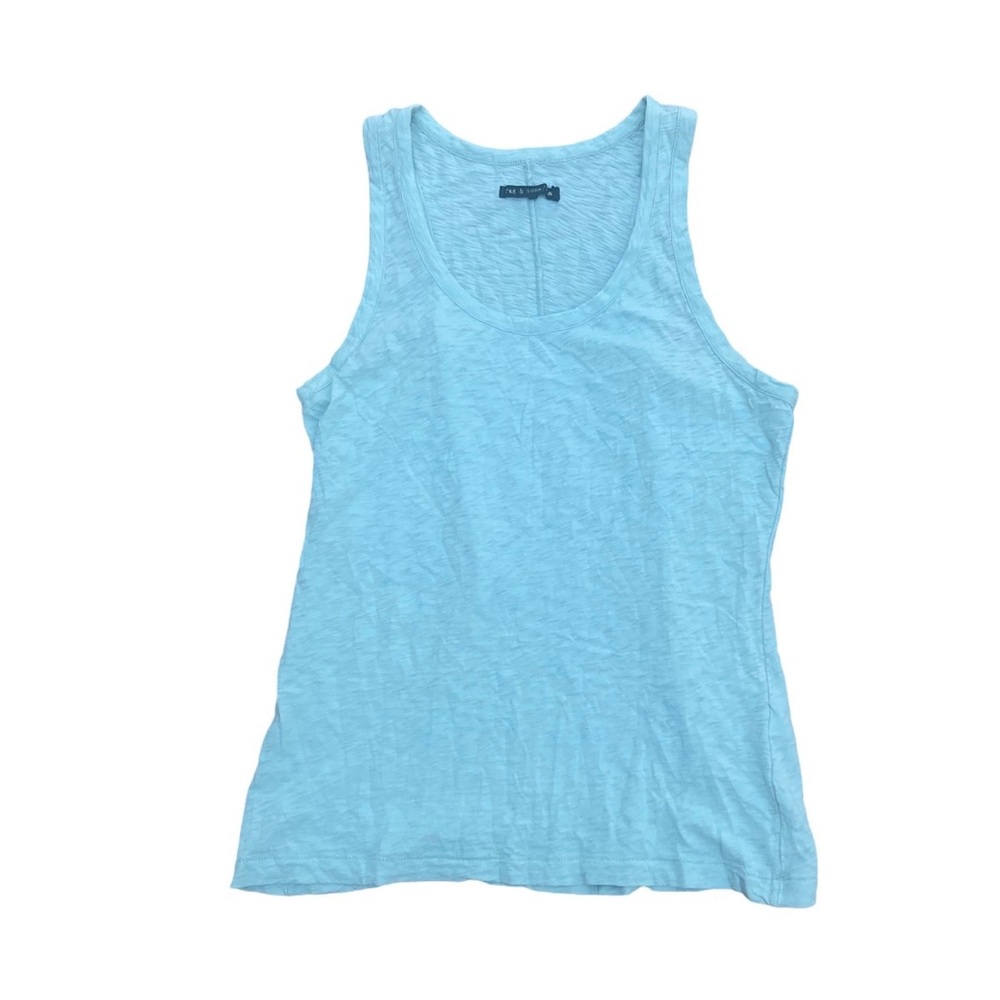 Rag & Bone Blue Tank Top Basic Size Large L